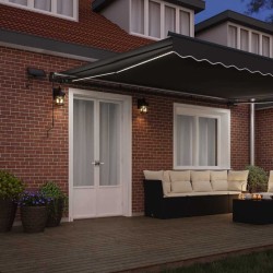 Cadre d'auvent Anthracite 400 × 300 cm Aluminium 558741558741