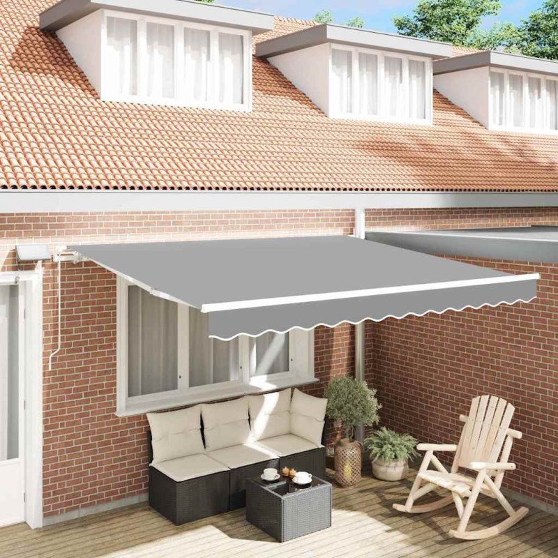 Cadre d'auvent Blanc 350 x 250 cm Aluminium 558744558744