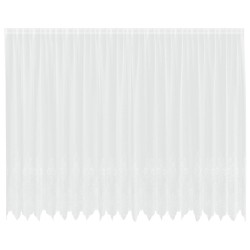 Rideau en Dentelle Floral Blanc 240 x 500 cm Polyester 558751558751
