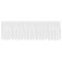 Rideau en Dentelle Floral Blanc 120 x 500 cm Polyester 558755558755