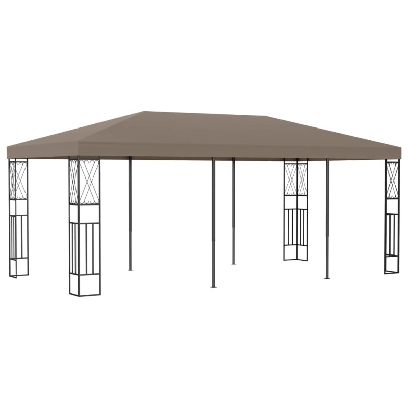 Belvédère 6x3 m Taupe Tissu 558759558759
