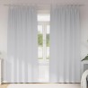 Rideaux occultants avec anneaux 2 pcs Gris pâle 225 x 140 cm 558761558761