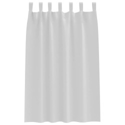 Rideaux occultants avec anneaux 2 pcs Gris pâle 175 x 140 cm 558763558763