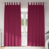 Rideaux occultants avec anneaux 2 pcs Bordeaux 225 x 140 cm 558765558765
