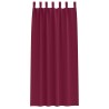 Rideaux occultants avec anneaux 2 pcs Bordeaux 225 x 140 cm 558765558765
