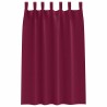 Rideaux occultants avec anneaux 2 pcs Bordeaux 175 x 140 cm 558767558767