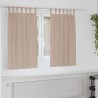 Rideaux occultants avec anneaux 2 pcs Taupe 140 x 140 cm 558776558776
