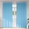 Rideaux occultants avec anneaux 2 pcs Bleu clair 245 x 140 cm 558778558778