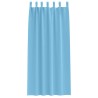 Rideaux occultants avec anneaux 2 pcs Bleu clair 245 x 140 cm 558778558778