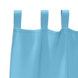 Rideaux occultants avec anneaux 2 pcs Bleu clair 245 x 140 cm 558778558778