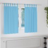 Rideaux occultants avec anneaux 2 pcs Bleu clair 140 x 140 cm 558786558786
