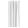 Rideaux occultants avec anneaux 2 pcs Blanc lumineux 558791558791