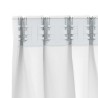 Rideaux occultants avec anneaux 2 pcs Blanc lumineux 558791558791