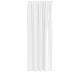 Rideaux occultants avec anneaux 2 pcs Blanc pur 245 x 140 cm 558793558793