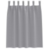 Rideaux occultants avec anneaux 2 pcs Gris clair 140 x 140 cm 558795558795