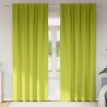 Rideaux occultants avec anneaux 2 pcs Vert 260 x 140 cm 558797558797