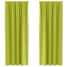 Rideaux occultants avec anneaux 2 pcs Vert 260 x 140 cm 558797558797