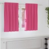 Rideaux occultants avec anneaux 2 pcs Rose vif 140 x 140 cm 558799558799