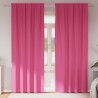 Rideaux occultants avec anneaux 2 pcs Rose vif 225 x 140 cm 558800558800