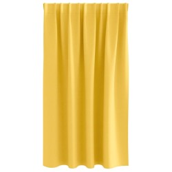 Rideaux occultants avec anneaux 2 pcs Jaune moutarde 558801558801