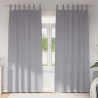Rideaux occultants avec anneaux 2 pcs Gris clair 225 x 140 cm 558805558805