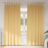 Rideaux occultants avec anneaux 2 pcs Beige 245 x 140 cm 558808558808