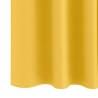 Rideaux occultants avec anneaux 2 pcs Jaune moutarde 558811558811