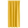 Rideaux occultants avec anneaux 2 pcs Jaune moutarde 558812558812