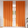 Rideaux occultants avec anneaux 2 pcs Orange vif 245 x 140 cm 558815558815