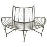 Banc d'arbre de jardin Demi-rond 160 cm Acier 558823558823