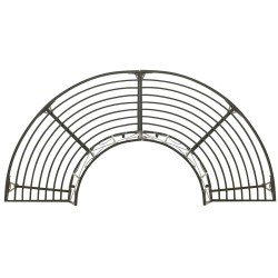Banc d'arbre de jardin Demi-rond 160 cm Acier 558823558823