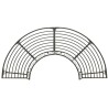 Banc d'arbre de jardin Demi-rond 160 cm Acier 558823558823