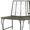 Banc d'arbre de jardin Demi-rond 160 cm Acier 558823558823