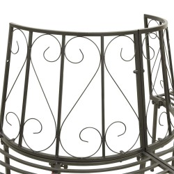 Banc d'arbre de jardin Demi-rond 160 cm Acier 558823558823