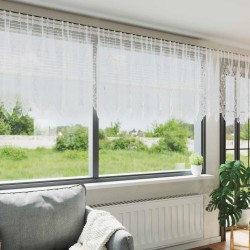 Rideau en Dentelle avec des rideaux Blanc 100x750cm Polyester 558826558826