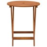 Table de jardin pliable Ø60x75 cm Bois d'eucalyptus solide 558836558836