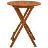 Table de jardin pliable Ø60x75 cm Bois d'eucalyptus solide 558836558836
