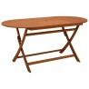 Table pliable de jardin 160x85x75 cm Bois d'eucalyptus massif 558837558837