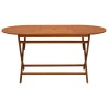 Table pliable de jardin 160x85x75 cm Bois d'eucalyptus massif 558837558837