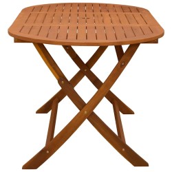 Table pliable de jardin 160x85x75 cm Bois d'eucalyptus massif 558837558837