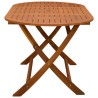 Table pliable de jardin 160x85x75 cm Bois d'eucalyptus massif 558837558837