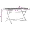 Table pliable de jardin 160x85x75 cm Bois d'eucalyptus massif 558837558837