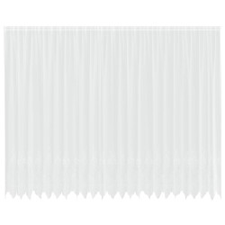 Rideau en Dentelle Floral Blanc 280 x 600 cm Polyester 558845558845