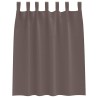 Rideaux occultants avec anneaux 2 pcs Marron foncé 140 x 140 cm 558847558847