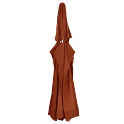 Tissu de remplacement de parasol d'extérieur Terre cuite 610 cm 558850558850