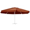 Tissu de remplacement de parasol d'extérieur Terre cuite 610 cm 558850558850