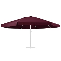 Tissu de remplacement pour parasol d'extérieur Bordeaux 610 cm 558851558851