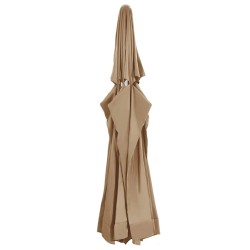 Tissu de remplacement pour parasol d'extérieur Taupe 610 cm 558852558852