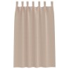 Rideaux occultants avec anneaux 2 pcs Taupe 175 x 140 cm 558856558856