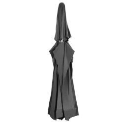 Tissu de remplacement pour parasol d'extérieur Anthracite 610cm 558862558862